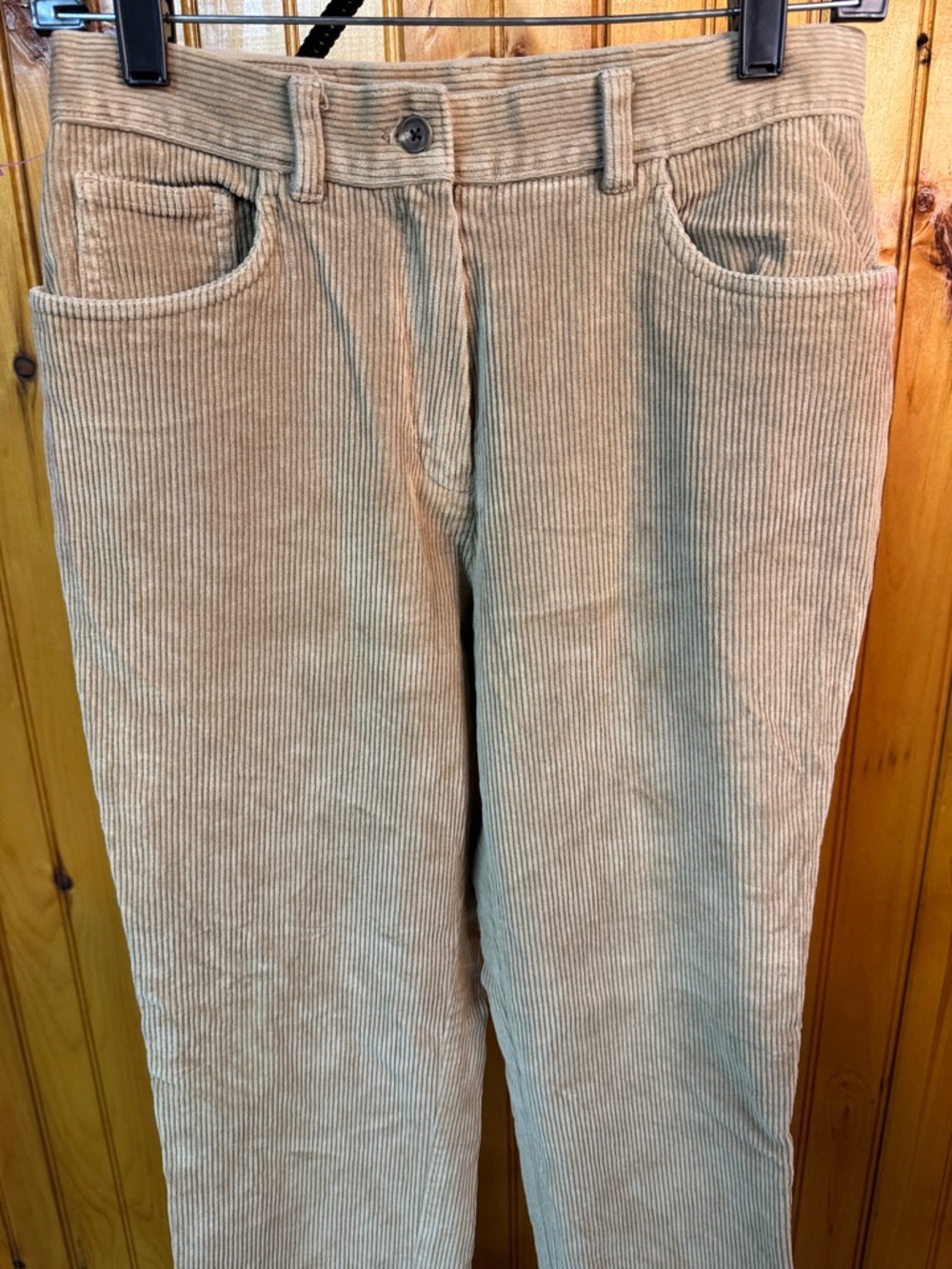Lauren Ralph Lauren Women's Straight Leg Corduroy Pants in Camel - Picture 3 of 6